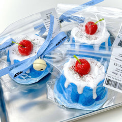 Cherry Sea Salt Pudding Taba Squishy Pinch Toys For Stress Relief Food