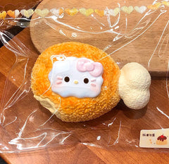 Chicken Leg Kitty Creamy Clay Slow Rebound Soft Squish Taba Squishy Sensory Fidget Toy for Stress Relief