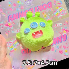 Three Little Monsters Soft High Resilience Taba Squishy Pinch Toys For Stress Relief