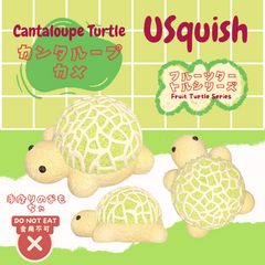 Cantaloupe Turtle Creamy Clay Slow Rebound Soft Squish Taba Squishy Sensory Fidget Toy for Stress Relief