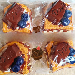 235g Toast With Chocolate Drizzle Sauce Taba Squishy
