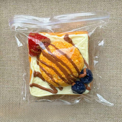 280g Ice Cream Fruit Toast Taba Squishy