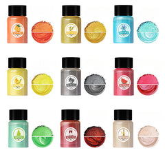 14g 20ml 12色マイカパウダースクイーズDIY染色素材