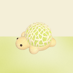 Cantaloupe Turtle Creamy Clay Slow Rebound Soft Squish Taba Squishy Sensory Fidget Toy for Stress Relief