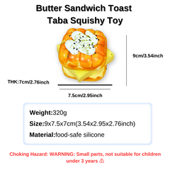 Butter Sandwich Toast Taba Squishy Toy