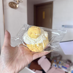 Yellow Soft High Resilience Taba Squishy Pinch Toys For Stress Relief Food