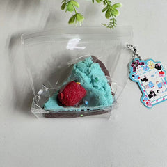 240g Cute blue thin chocolate decompression soft slow rebound Taba Squishy Toys