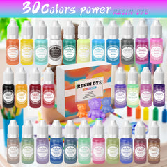 10ml 18/30色マカロンカラーエッセンス透明スクイーズDIY染色素材