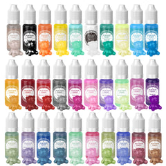 10ml 18/30色マカロンカラーエッセンス透明スクイーズDIY染色素材