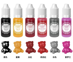 10ml 18/30色マカロンカラーエッセンス透明スクイーズDIY染色素材