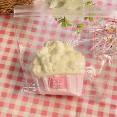 Juguete sensorial blando Taba de arcilla cremosa de palomitas de maíz rosa de 198 g, rebote lento, para aliviar el estrés.