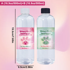 Pegamento transparente de silicona AB, material blando para manualidades