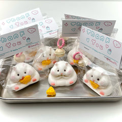 Cheese Hamster Creamy Clay Slow Rebound Soft Squish Taba Squishy Sensory Fidget Toy for Stress Relief