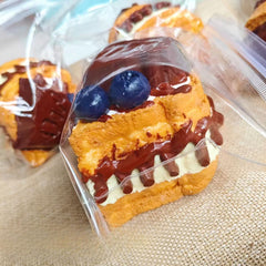 235g Toast With Chocolate Drizzle Sauce Taba Squishy