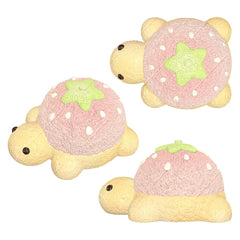 Strawberry Turtle Creamy Clay Slow Rebound Soft Squish Taba Squishy Sensory Fidget Toy for Stress Relief
