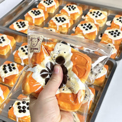 Juguete sensorial blando de arcilla cremosa Pearl Toast, de rebote lento, para aliviar el estrés.