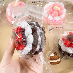 165g Raspberry Tower Cake Taba Squishy Toys