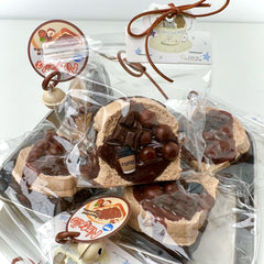 Chocolate Toast Taba Squishy Pinch Toys For Stress Relief Food
