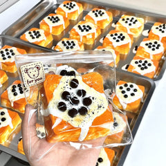 Juguete sensorial blando de arcilla cremosa Pearl Toast, de rebote lento, para aliviar el estrés.