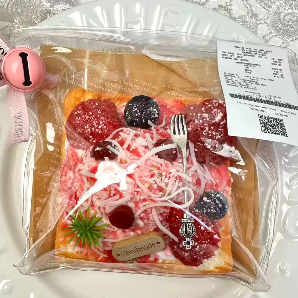 Juguete sensorial blando Taba de arcilla cremosa con sabor a tostada francesa de fresa para aliviar el estrés.