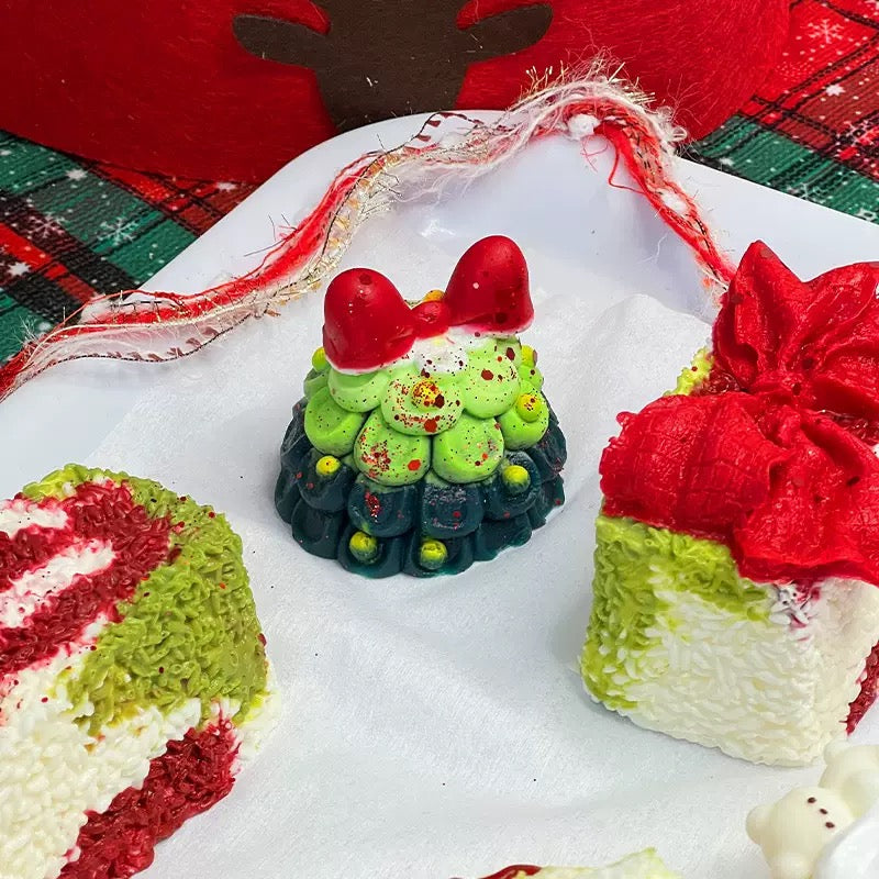 クリスマスツリー クリーミークレイ ソフトスクイッシュ スローリバウンド タバ スクイッシー フィジェットトイ ピンチトイ