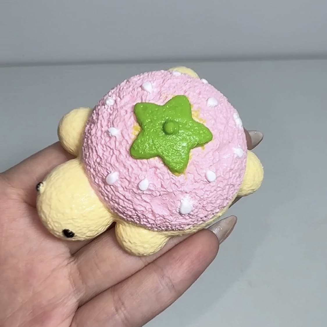 Strawberry Turtle Creamy Clay Slow Rebound Soft Squish Taba Squishy Sensory Fidget Toy for Stress Relief
