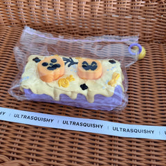 ハロウィンパンプキンケーキ クリーミークレイ ゆっくりリバウンド ソフトスクイッシュ タバ スクイッシー 感覚フィジェットトイ ストレス解消