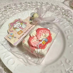 ストロベリーソースケーキ クリーミークレイ ゆっくりリバウンド ソフトスクイッシュ タバ スクイッシー 感覚フィジェットトイ ストレス解消