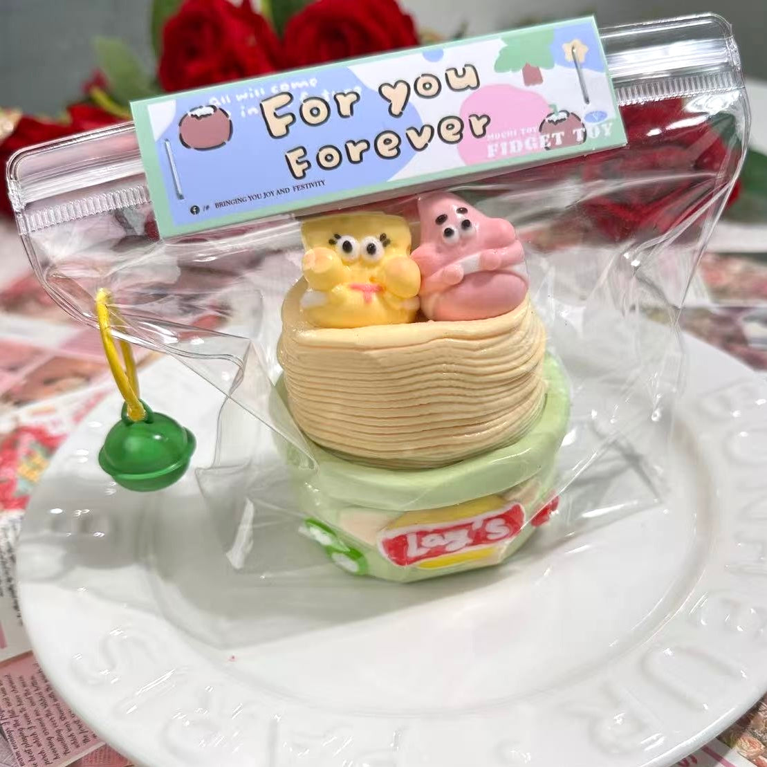 Potato Chips Creamy Clay Slow Rebound Soft Squish Taba Squishy Sensory Fidget Toy for Stress Relief