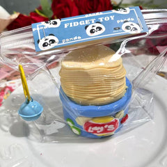 Juguete sensorial blando Taba de arcilla cremosa con chips de patata y rebote lento para aliviar el estrés.