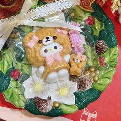 Bear Kitty Creamy Clay Slow Rebound Soft Squish Taba Squishy Sensory Fidget Toy for Stress Relief