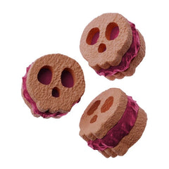 Juguete sensorial blando de arcilla cremosa con forma de calavera de Halloween para aliviar el estrés.