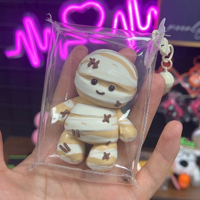 Halloween Mummy Creamy Clay Slow Rebound Soft Squish Taba Squishy Sensory Fidget Toy for Stress Relief