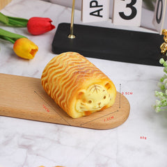 Juguete sensorial blando de pan de tigre que crece lentamente y es súper suave, juguete premium para aliviar el estrés.