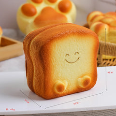 Smile Toast Slow Rising Squishy Sensory Fidget Toy with a Super Soft Squish Premium Stress Relief Toy