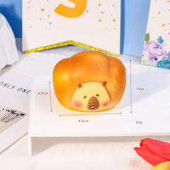 Juguete sensorial blando Kapibara Bread de crecimiento lento con un tacto súper suave y un juguete premium para aliviar el estrés.
