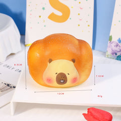 Juguete sensorial blando Kapibara Bread de crecimiento lento con un tacto súper suave y un juguete premium para aliviar el estrés.