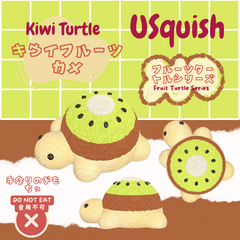 Kiwi Turtle Creamy Clay Slow Rebound Soft Squish Taba Squishy Sensory Fidget Toy for Stress Relief