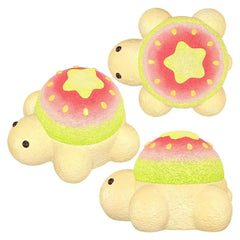 Guava Turtle Creamy Clay Slow Rebound Soft Squish Taba Squishy Sensory Fidget Toy for Stress Relief