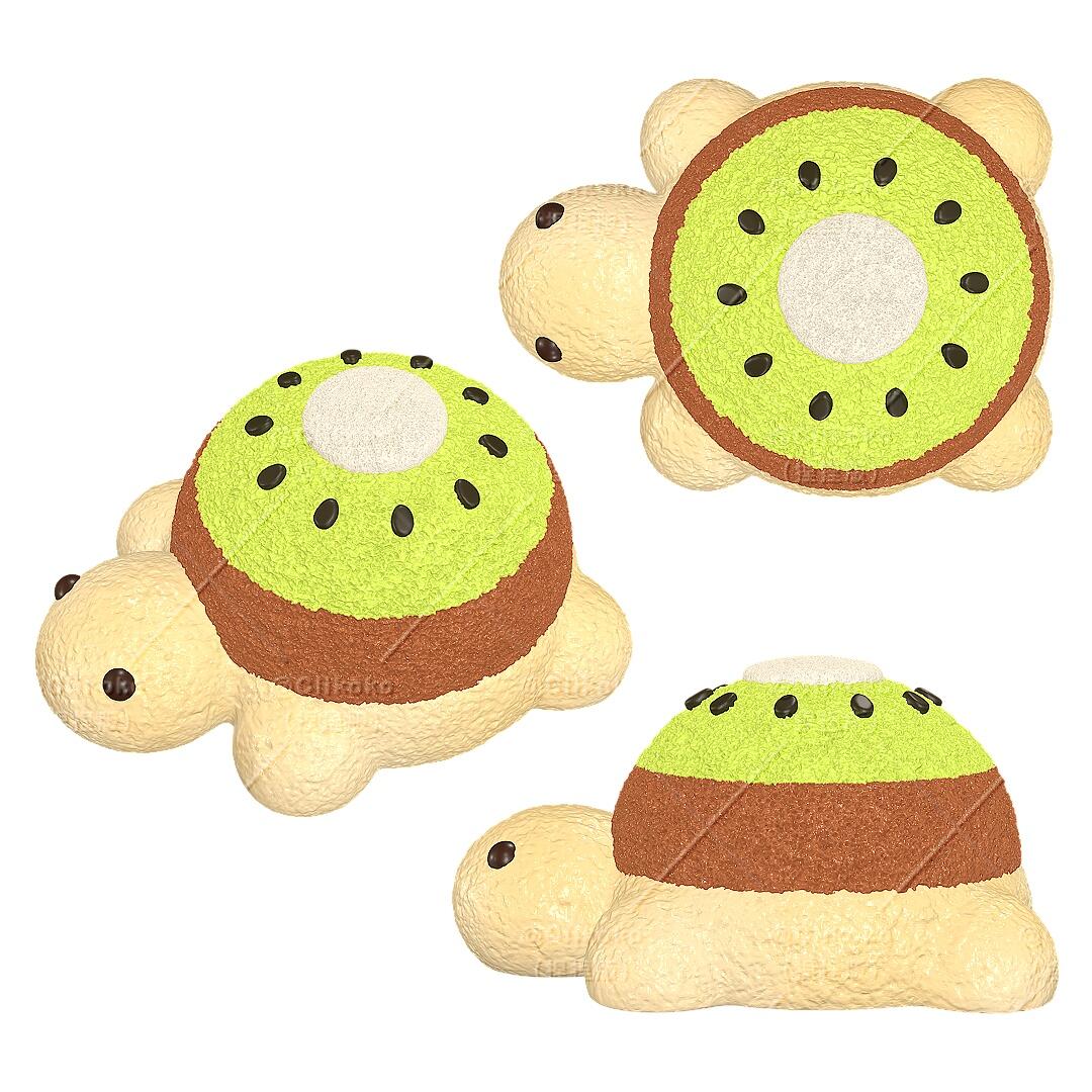 Kiwi Turtle Creamy Clay Slow Rebound Soft Squish Taba Squishy Sensory Fidget Toy for Stress Relief