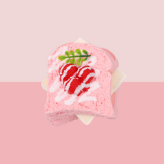 Juguete sensorial blando Taba de arcilla cremosa con sabor a fresa tostada para aliviar el estrés.