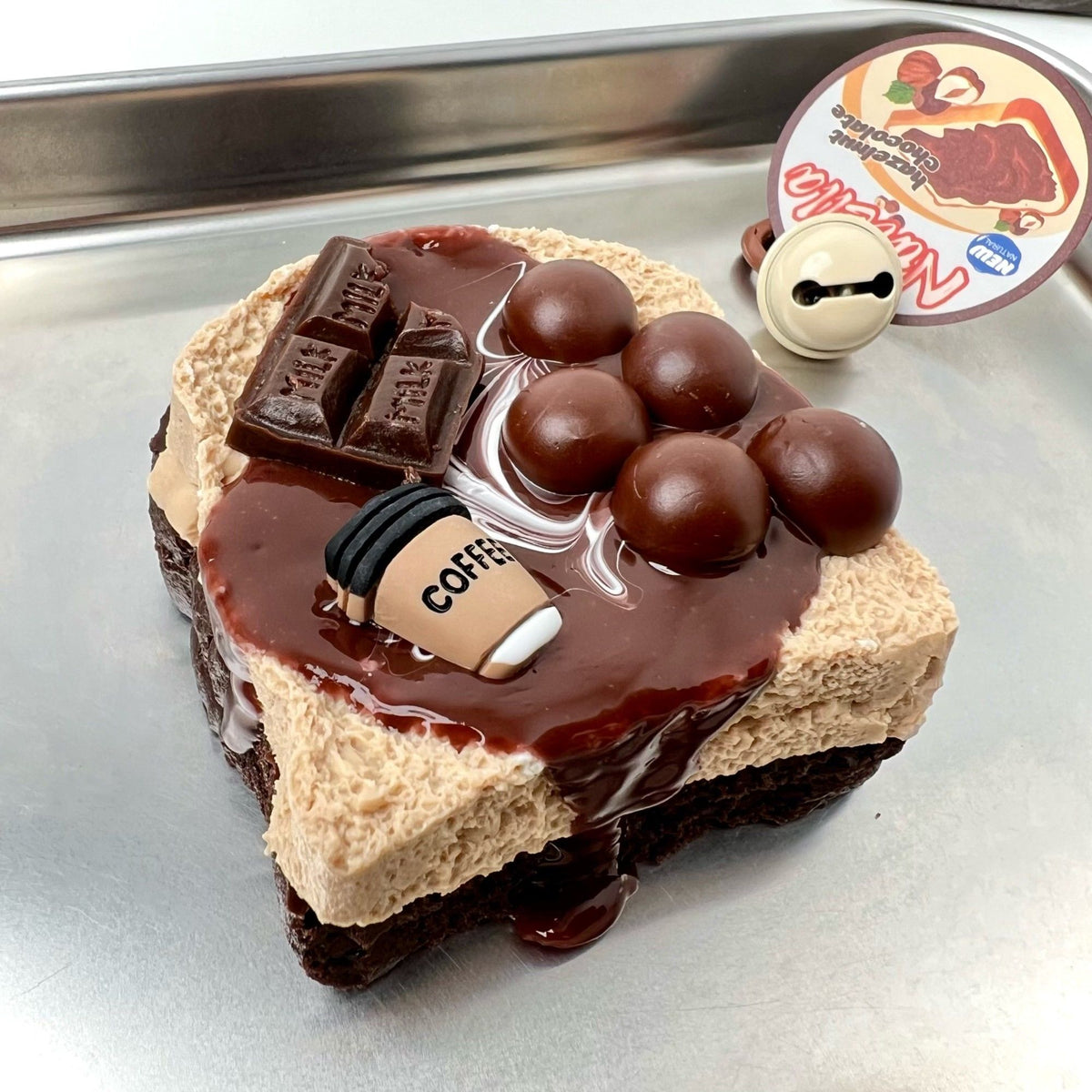 Chocolate Toast Taba Squishy Pinch Toys For Stress Relief Food