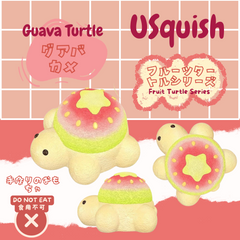 Guava Turtle Creamy Clay Slow Rebound Soft Squish Taba Squishy Sensory Fidget Toy for Stress Relief