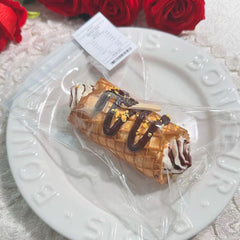 Juguete sensorial blando Taba de arcilla cremosa con forma de rollo de gofre de chocolate, rebote lento, hecho a mano, para aliviar el estrés.