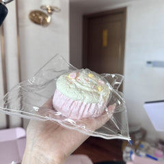 ピンクカップケーキ クリーミークレイ ゆっくりリバウンド ソフトスクイッシュ タバ スクイッシー 感覚フィジェットトイ ストレス解消