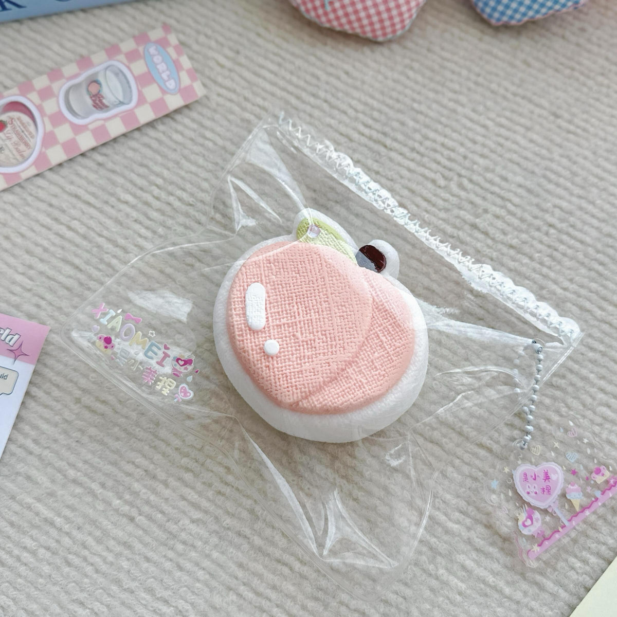Cloth Pattern Soft High Resilience Taba Squishy Pinch Toys For Stress Relief Fruit