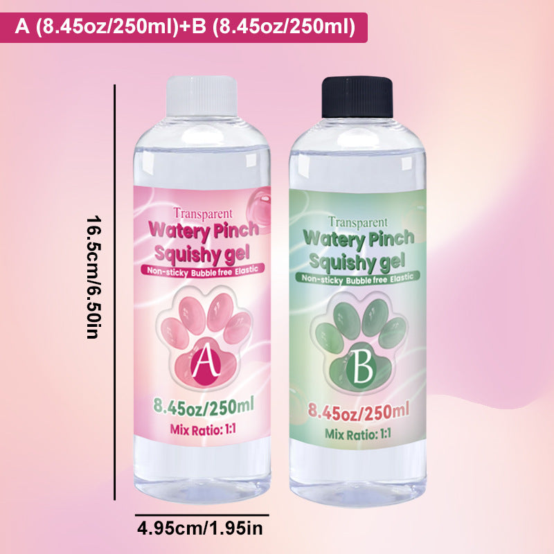 ABシリコン透明接着剤スクイーズDIY素材