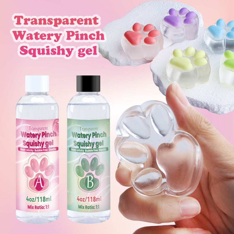 ABシリコン透明接着剤スクイーズDIY素材