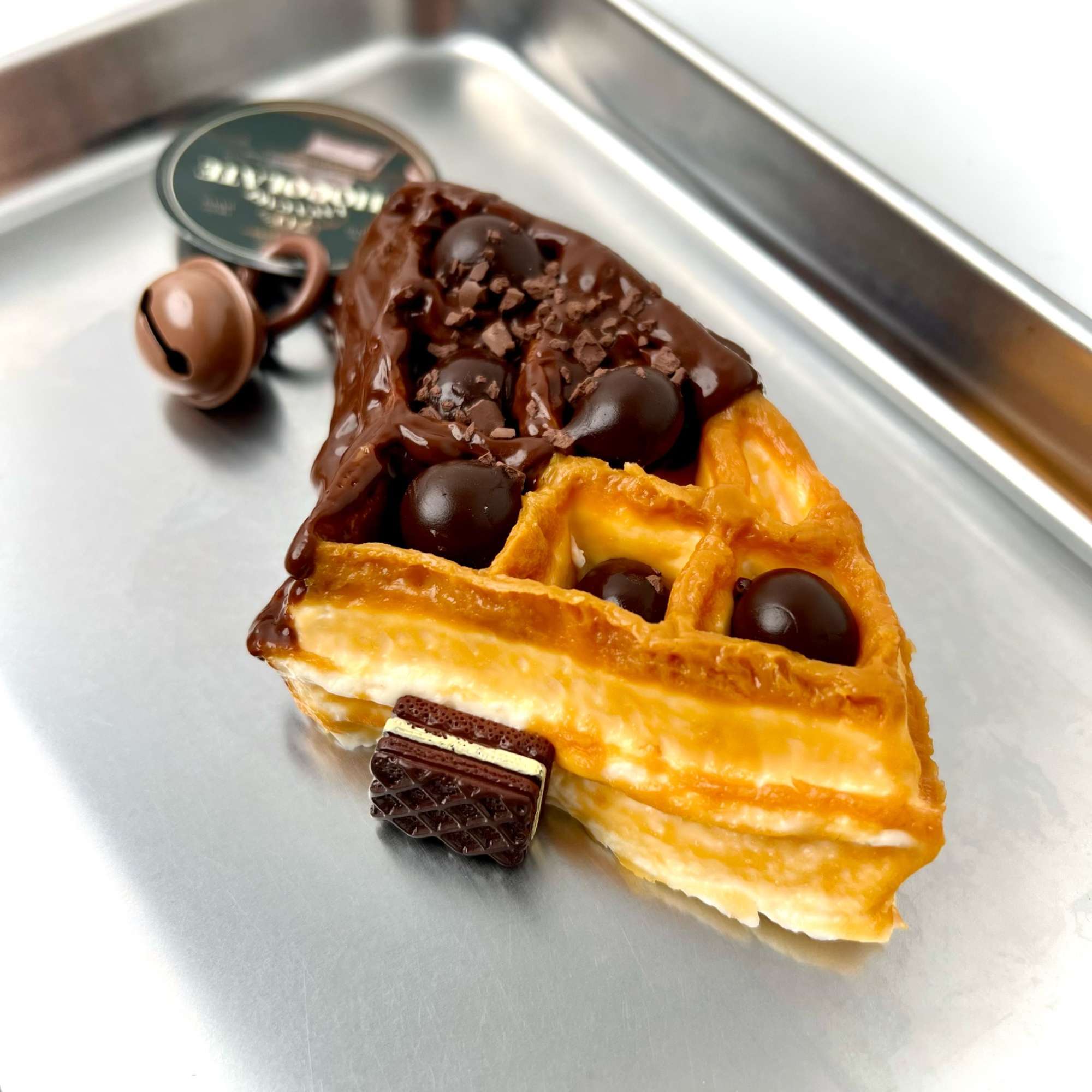 Triángulo de chocolate, gofre, arcilla cremosa, suave, aplastable, rebote lento, Taba, juguetes antiestrés, juguetes para pellizcar, comida